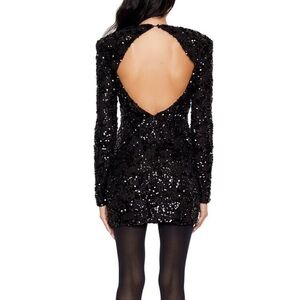NWT Stunning sequin open back dress